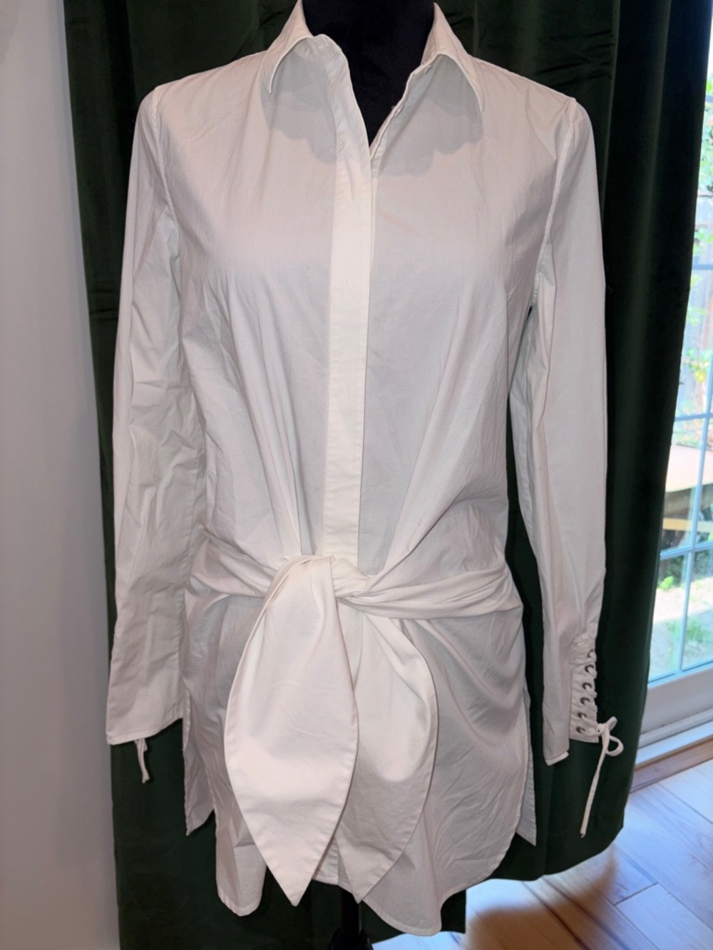 3.1 Phillip Lim White Long Sleeve Button-Front Shirt